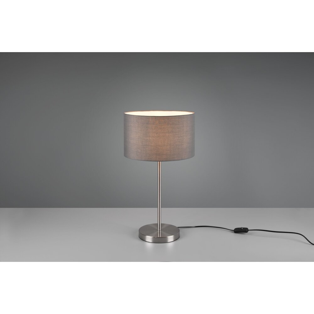 Trio-Leuchten Hotel Lampada da tavolo Nichel opaco, 1-Luce main product photo