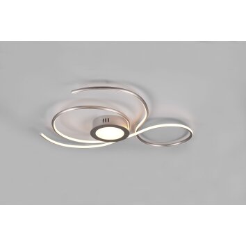 Trio-Leuchten Jive Plafoniera LED Nichel opaco, 1-Luce