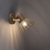 Leuchten-Direkt ALAMI Applique Legno scuro, 1-Luce