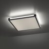 Leuchten-Direkt MARIO Plafoniera LED Nero, 1-Luce, Telecomando, Cambia colore