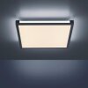 Leuchten-Direkt MARIO Plafoniera LED Nero, 1-Luce, Telecomando, Cambia colore