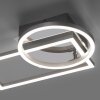Leuchten-Direkt IVEN Plafoniera LED Acciaio satinato, 1-Luce