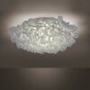 Leuchten-Direkt LOLAsmart-NAOMI Plafoniera LED Bianco, 1-Luce, Telecomando, Cambia colore