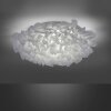 Leuchten-Direkt LOLAsmart-NAOMI Plafoniera LED Bianco, 1-Luce, Telecomando, Cambia colore