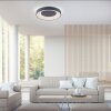 Leuchten-Direkt LOLAsmart-ANIKA Plafoniera LED Antracite, 1-Luce, Telecomando, Cambia colore