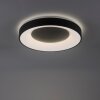 Leuchten-Direkt LOLAsmart-ANIKA Plafoniera LED Antracite, 1-Luce, Telecomando, Cambia colore