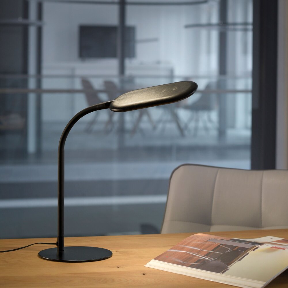 Leuchten-Direkt KELLY Lampada da tavolo LED Nero, 1-Luce main product photo
