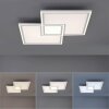 Leuchten-Direkt EDGING Plafoniera LED Bianco, 1-Luce, Telecomando