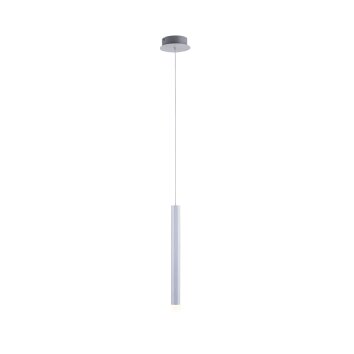 Leuchten-Direkt BRUNO Lampada a Sospensione LED Alluminio, 1-Luce
