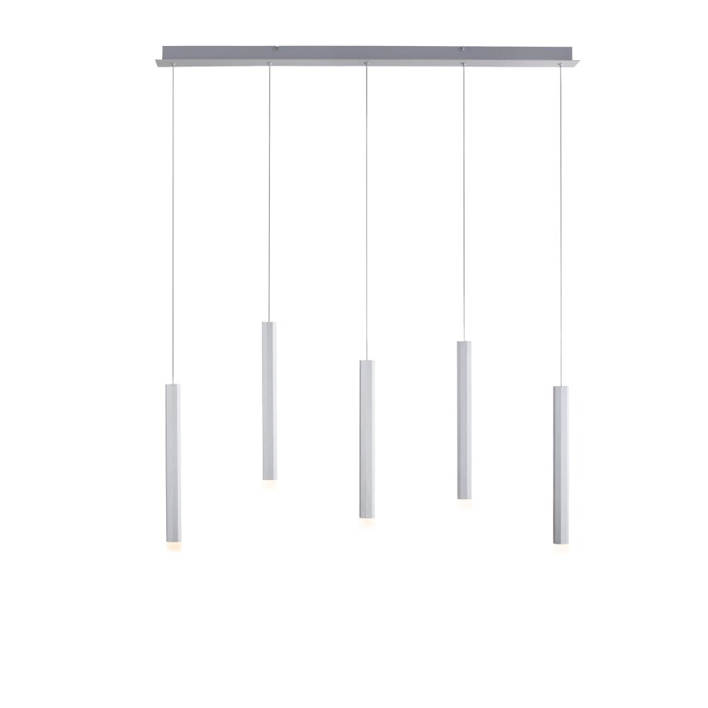 Leuchten-Direkt BRUNO Lampada a Sospensione LED Alluminio, 5-Luci main product photo