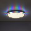 Leuchten-Direkt GALACTICA Plafoniera LED Bianco, 1-Luce, Telecomando, Cambia colore