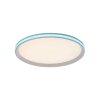Leuchten-Direkt GALACTICA Plafoniera LED Bianco, 1-Luce, Telecomando, Cambia colore