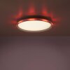 Leuchten-Direkt GALACTICA Plafoniera LED Bianco, 1-Luce, Telecomando, Cambia colore