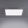 Leuchten-Direkt GUSTAV Plafoniera LED Bianco, 1-Luce, Telecomando, Cambia colore