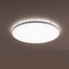 Leuchten-Direkt GUSTAV Plafoniera LED Bianco, 1-Luce, Telecomando, Cambia colore