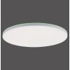 Leuchten-Direkt GUSTAV Plafoniera LED Bianco, 1-Luce, Telecomando, Cambia colore