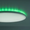 Leuchten-Direkt GUSTAV Plafoniera LED Bianco, 1-Luce, Telecomando, Cambia colore