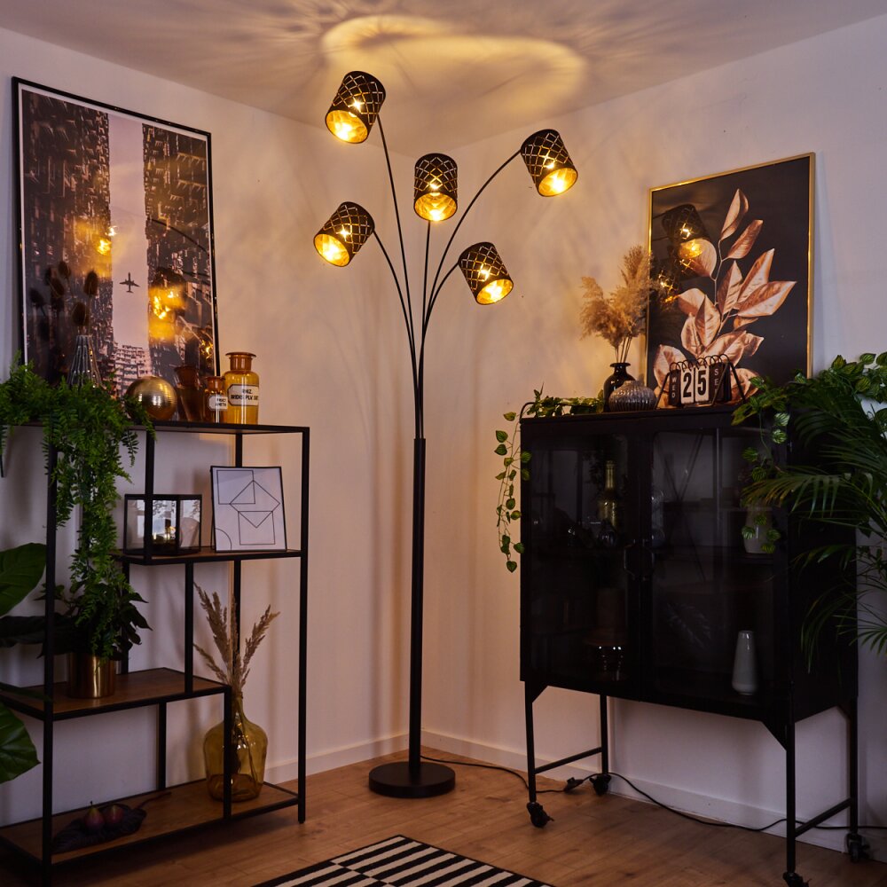 Tallaboa Lampada da terra Nero, 5-Luci main product photo
