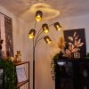 Tallaboa Lampada da terra Nero, 5-Luci