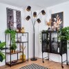 Tallaboa Lampada da terra Nero, 5-Luci