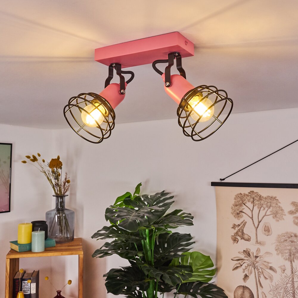 Builako Plafoniera Fucsia, Nero, 2-Luci main product photo