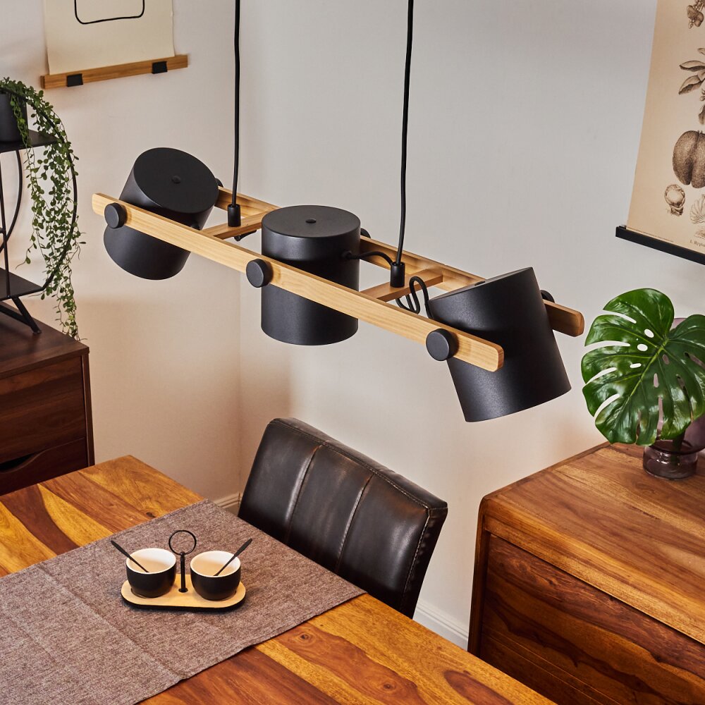 Rebbenas Lampada a Sospensione Nero, 3-Luci main product photo