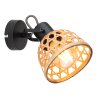 Globo WENNA Applique Nero, 1-Luce
