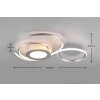 Trio-Leuchten Jive Plafoniera LED Nichel opaco, 1-Luce, Telecomando