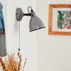 Selki Applique Grigio, Nero, 1-Luce