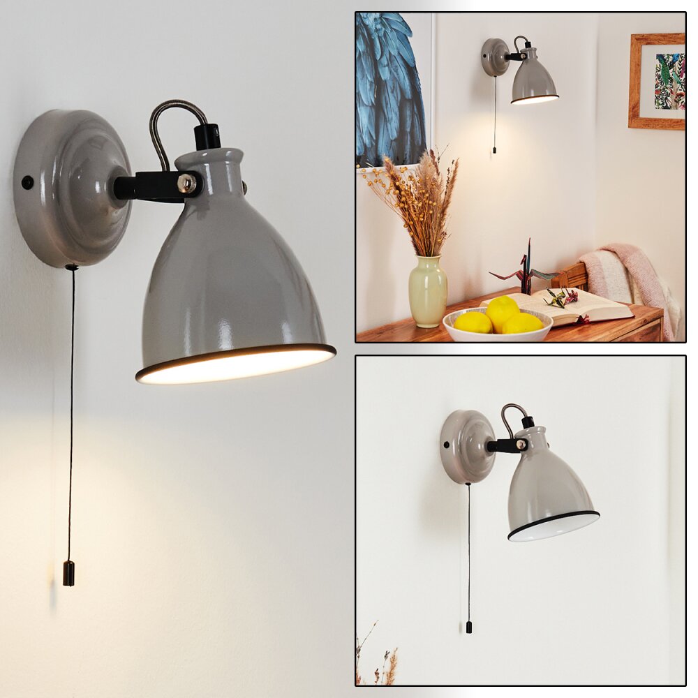 Selki Applique Grigio, Nero, 1-Luce