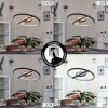 Preci Lampadario a sospensione LED Nero, 1-Luce