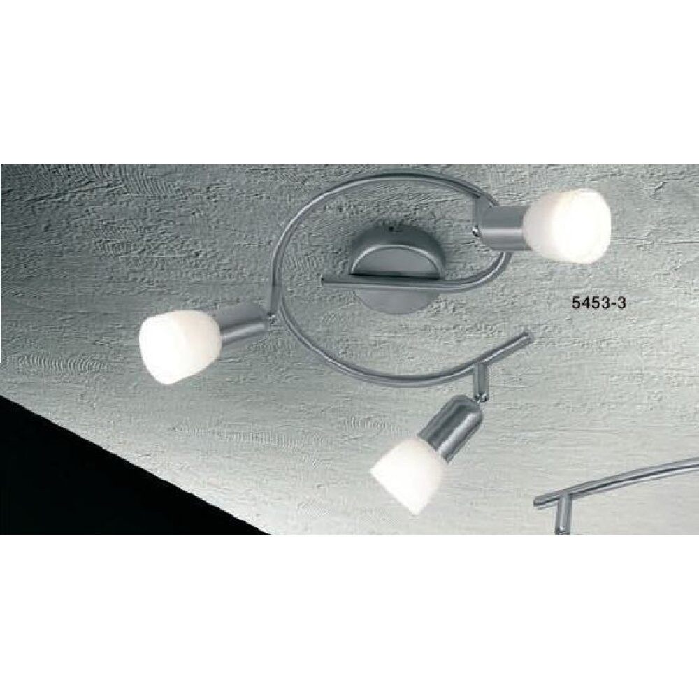 Globo CATHY Faretto Acciaio inox, Nichel opaco, 3-Luci main product photo
