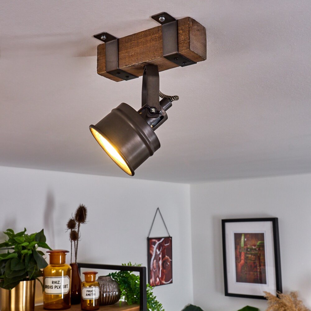 Pehefito Plafoniera Marrone, Grigio, Nero, 1-Luce main product photo