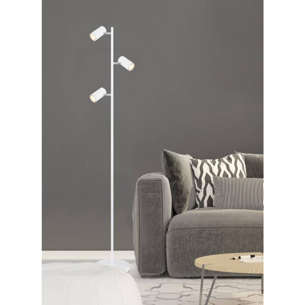 Globo ROBBY Lampada da terra Bianco, 3-Luci main product photo