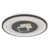 Globo SUNDI Plafoniera LED Nero, Bianco, 1-Luce, Telecomando