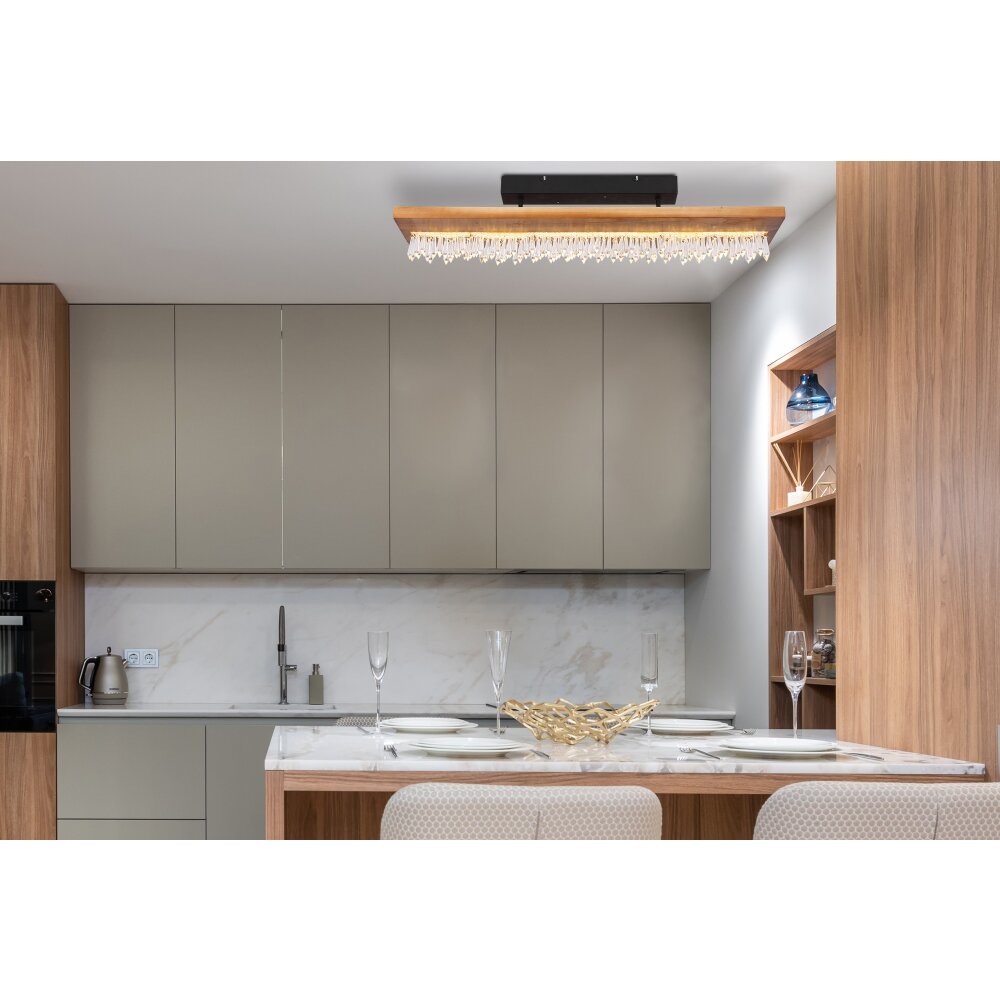 Globo EDELTRAUD Plafoniera LED Nero, 1-Luce main product photo