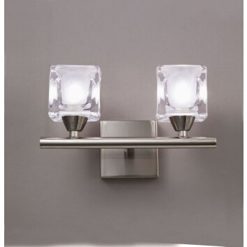 Mantra CUADRAX SATIN Applique Nichel opaco, 2-Luci