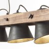 Brilliant-Leuchten Decca Lampada a Sospensione Legno scuro, Nero, 5-Luci