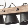 Brilliant-Leuchten Decca Lampada a Sospensione Legno scuro, Nero, 5-Luci