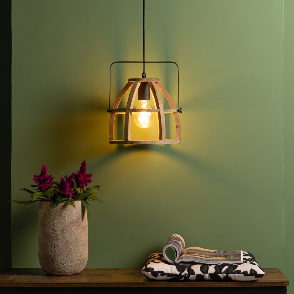 Brilliant-Leuchten Calley Lampadario a sospensione Nero, 1-Luce