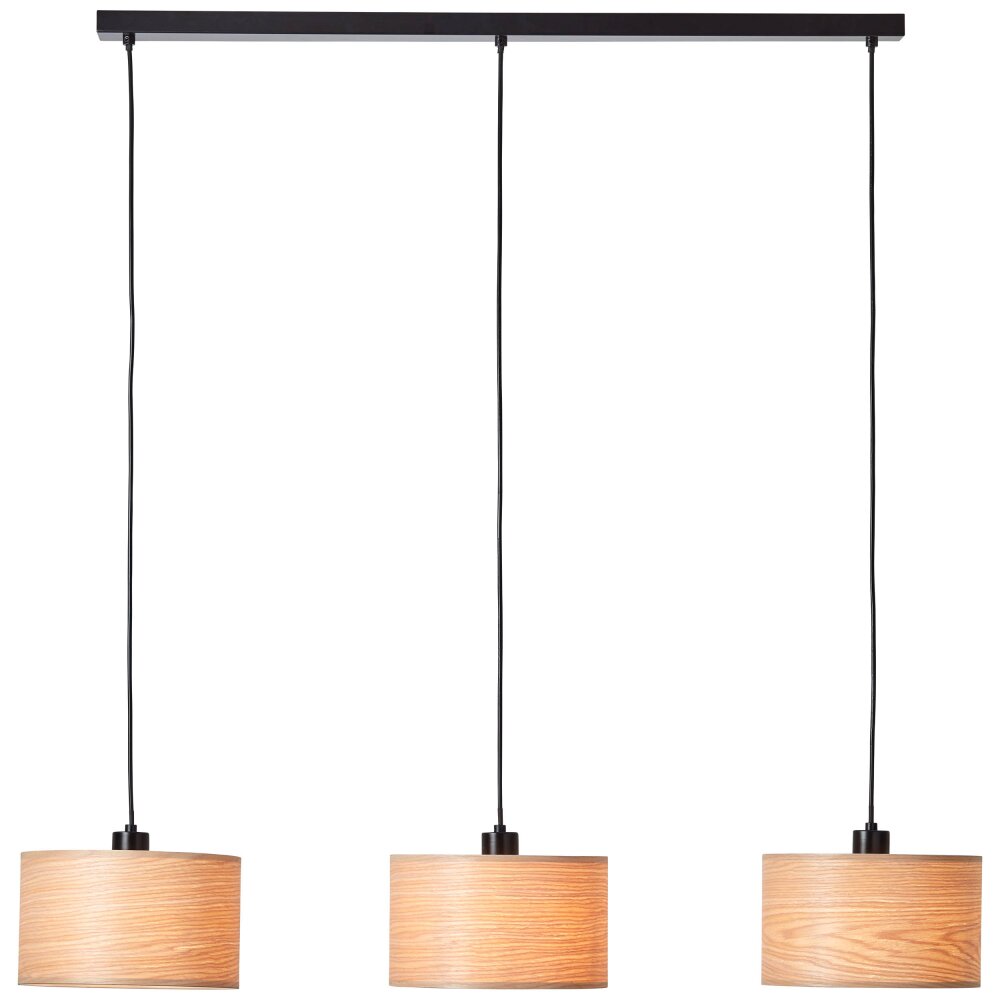 Brilliant-Leuchten Romm Lampada a Sospensione Nero, 3-Luci main product photo