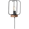 Brilliant-Leuchten Tosh Applique Legno scuro, 1-Luce