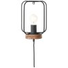 Brilliant-Leuchten Tosh Applique Legno scuro, 1-Luce