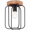 Brilliant-Leuchten Tosh Plafoniera Legno scuro, 1-Luce