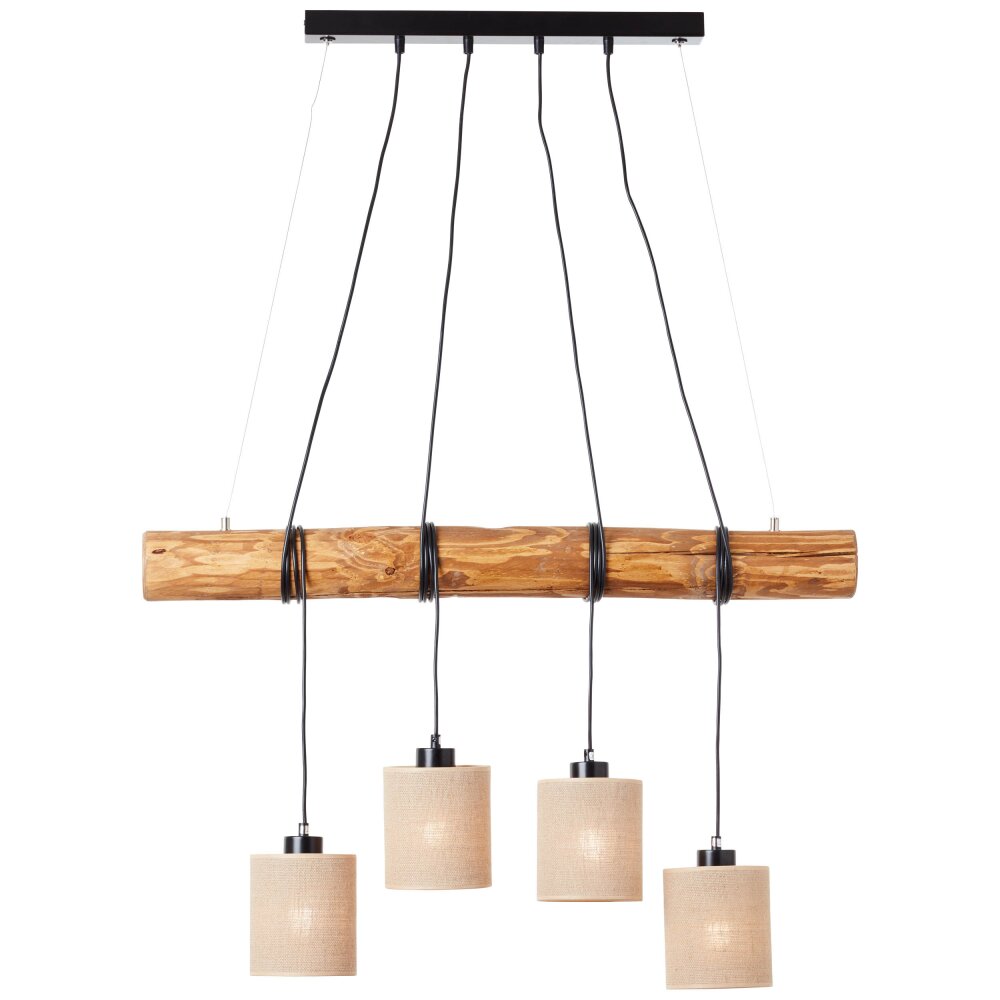 Brilliant-Leuchten Vander Lampada a Sospensione Écru, Nero, 4-Luci main product photo