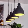 Malabe Lampadario a sospensione Legno scuro, Nero, 4-Luci