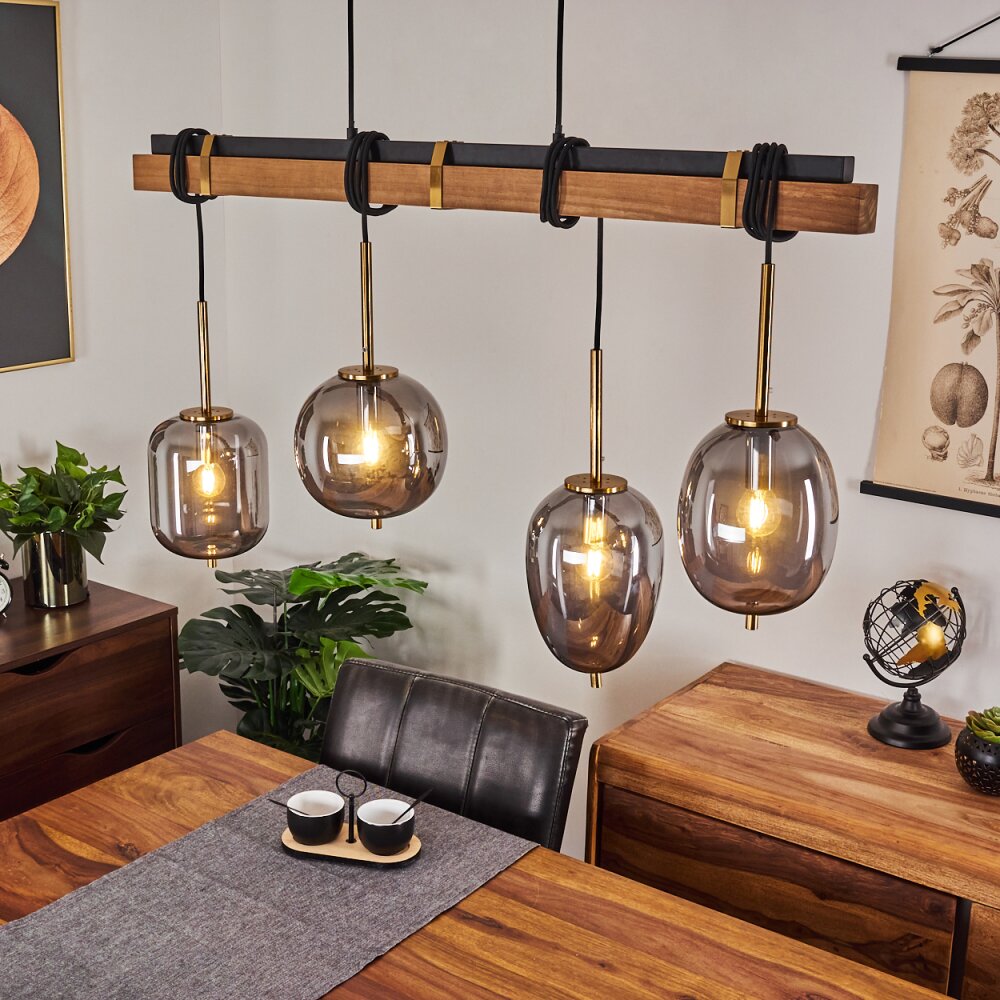 Verbania Lampada a Sospensione Marrone, Ottone, 4-Luci main product photo