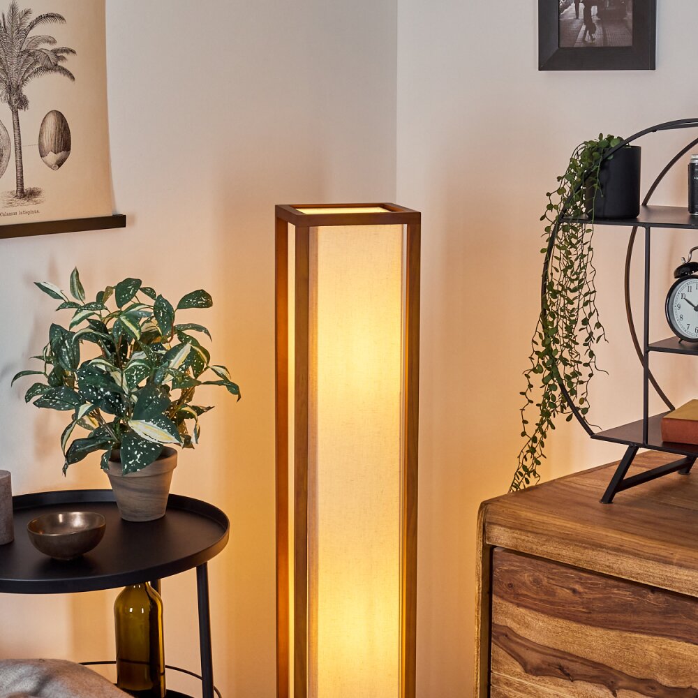 Blandin Lampada da terra Legno scuro, 2-Luci