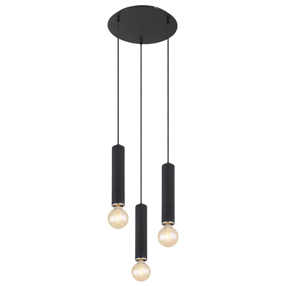 Globo MARION Lampadario a sospensione Nero, 3-Luci main product photo