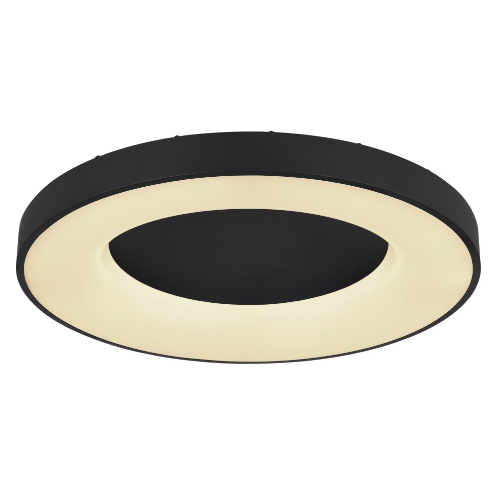 Globo JOLLI Plafoniera LED Nero, 1-Luce, Telecomando